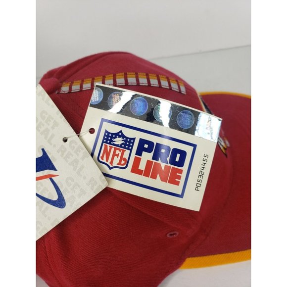 Vtg Washington Redskins Hat NFL Pro Line Logo Athletic Cap NWT One Size - Picture 8 of 11